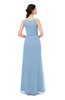 ColsBM Livia Sky Blue Bridesmaid Dresses Sleeveless A-line Traditional Pick up Floor Length Sabrina