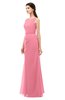 ColsBM Livia Watermelon Bridesmaid Dresses Sleeveless A-line Traditional Pick up Floor Length Sabrina