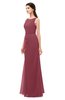ColsBM Livia Wine Bridesmaid Dresses Sleeveless A-line Traditional Pick up Floor Length Sabrina