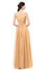 ColsBM Astrid Apricot Bridesmaid Dresses A-line Ruching Sheer Floor Length Zipper Mature
