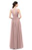 ColsBM Astrid Blush Pink Bridesmaid Dresses A-line Ruching Sheer Floor Length Zipper Mature