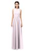 ColsBM Astrid Blush Bridesmaid Dresses A-line Ruching Sheer Floor Length Zipper Mature