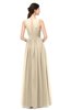 ColsBM Astrid Champagne Bridesmaid Dresses A-line Ruching Sheer Floor Length Zipper Mature