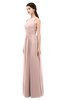 ColsBM Astrid Dusty Rose Bridesmaid Dresses A-line Ruching Sheer Floor Length Zipper Mature
