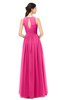 ColsBM Astrid Fandango Pink Bridesmaid Dresses A-line Ruching Sheer Floor Length Zipper Mature