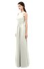 ColsBM Astrid Ivory Bridesmaid Dresses A-line Ruching Sheer Floor Length Zipper Mature