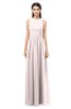 ColsBM Astrid Light Pink Bridesmaid Dresses A-line Ruching Sheer Floor Length Zipper Mature