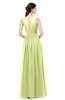 ColsBM Astrid Lime Green Bridesmaid Dresses A-line Ruching Sheer Floor Length Zipper Mature