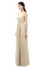 ColsBM Astrid Novelle Peach Bridesmaid Dresses A-line Ruching Sheer Floor Length Zipper Mature