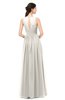 ColsBM Astrid Off White Bridesmaid Dresses A-line Ruching Sheer Floor Length Zipper Mature