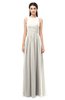 ColsBM Astrid Off White Bridesmaid Dresses A-line Ruching Sheer Floor Length Zipper Mature