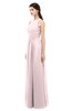 ColsBM Astrid Petal Pink Bridesmaid Dresses A-line Ruching Sheer Floor Length Zipper Mature