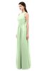 ColsBM Astrid Seacrest Bridesmaid Dresses A-line Ruching Sheer Floor Length Zipper Mature
