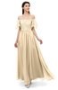 ColsBM Ingrid Apricot Gelato Bridesmaid Dresses Half Backless Glamorous A-line Strapless Short Sleeve Pleated