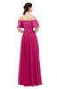 ColsBM Ingrid Beetroot Purple Bridesmaid Dresses Half Backless Glamorous A-line Strapless Short Sleeve Pleated