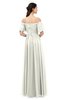 ColsBM Ingrid Cream Bridesmaid Dresses Half Backless Glamorous A-line Strapless Short Sleeve Pleated