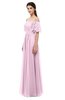 ColsBM Ingrid Fairy Tale Bridesmaid Dresses Half Backless Glamorous A-line Strapless Short Sleeve Pleated