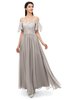 ColsBM Ingrid Fawn Bridesmaid Dresses Half Backless Glamorous A-line Strapless Short Sleeve Pleated