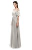 ColsBM Ingrid Hushed Violet Bridesmaid Dresses Half Backless Glamorous A-line Strapless Short Sleeve Pleated