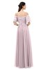 ColsBM Ingrid Pale Lilac Bridesmaid Dresses Half Backless Glamorous A-line Strapless Short Sleeve Pleated