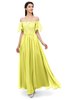 ColsBM Ingrid Pale Yellow Bridesmaid Dresses Half Backless Glamorous A-line Strapless Short Sleeve Pleated