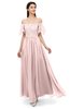 ColsBM Ingrid Pastel Pink Bridesmaid Dresses Half Backless Glamorous A-line Strapless Short Sleeve Pleated