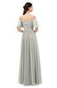 ColsBM Ingrid Platinum Bridesmaid Dresses Half Backless Glamorous A-line Strapless Short Sleeve Pleated