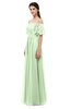 ColsBM Ingrid Seacrest Bridesmaid Dresses Half Backless Glamorous A-line Strapless Short Sleeve Pleated