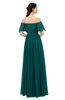 ColsBM Ingrid Shaded Spruce Bridesmaid Dresses Half Backless Glamorous A-line Strapless Short Sleeve Pleated