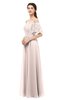 ColsBM Ingrid Silver Peony Bridesmaid Dresses Half Backless Glamorous A-line Strapless Short Sleeve Pleated