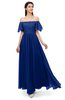 ColsBM Ingrid Sodalite Blue Bridesmaid Dresses Half Backless Glamorous A-line Strapless Short Sleeve Pleated