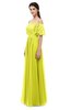 ColsBM Ingrid Sulphur Spring Bridesmaid Dresses Half Backless Glamorous A-line Strapless Short Sleeve Pleated