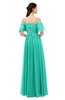 ColsBM Ingrid Viridian Green Bridesmaid Dresses Half Backless Glamorous A-line Strapless Short Sleeve Pleated