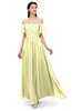 ColsBM Ingrid Wax Yellow Bridesmaid Dresses Half Backless Glamorous A-line Strapless Short Sleeve Pleated