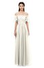 ColsBM Ingrid Whisper White Bridesmaid Dresses Half Backless Glamorous A-line Strapless Short Sleeve Pleated