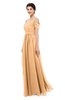 ColsBM Skylar Apricot Bridesmaid Dresses Spaghetti Sexy Zip up Floor Length A-line Pleated