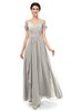 ColsBM Skylar Ashes Of Roses Bridesmaid Dresses Spaghetti Sexy Zip up Floor Length A-line Pleated