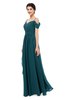 ColsBM Skylar Blue Green Bridesmaid Dresses Spaghetti Sexy Zip up Floor Length A-line Pleated