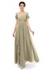 ColsBM Skylar Candied Ginger Bridesmaid Dresses Spaghetti Sexy Zip up Floor Length A-line Pleated