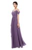 ColsBM Skylar Chinese Violet Bridesmaid Dresses Spaghetti Sexy Zip up Floor Length A-line Pleated