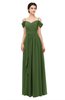 ColsBM Skylar Garden Green Bridesmaid Dresses Spaghetti Sexy Zip up Floor Length A-line Pleated