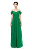 ColsBM Skylar Green Bridesmaid Dresses Spaghetti Sexy Zip up Floor Length A-line Pleated