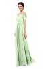 ColsBM Skylar Pale Green Bridesmaid Dresses Spaghetti Sexy Zip up Floor Length A-line Pleated