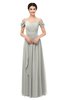 ColsBM Skylar Platinum Bridesmaid Dresses Spaghetti Sexy Zip up Floor Length A-line Pleated