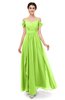 ColsBM Skylar Sharp Green Bridesmaid Dresses Spaghetti Sexy Zip up Floor Length A-line Pleated