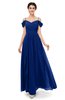 ColsBM Skylar Sodalite Blue Bridesmaid Dresses Spaghetti Sexy Zip up Floor Length A-line Pleated