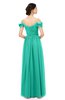 ColsBM Skylar Viridian Green Bridesmaid Dresses Spaghetti Sexy Zip up Floor Length A-line Pleated