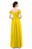 ColsBM Skylar Yellow Bridesmaid Dresses Spaghetti Sexy Zip up Floor Length A-line Pleated