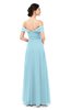 ColsBM Lydia Aqua Bridesmaid Dresses Sweetheart A-line Floor Length Modern Ruching Short Sleeve