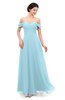 ColsBM Lydia Aqua Bridesmaid Dresses Sweetheart A-line Floor Length Modern Ruching Short Sleeve
